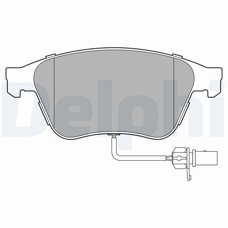 DELPHI LP3667 Brake Pad Set, disc brake