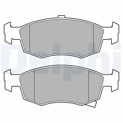 Brake Pad Set, disc brake DELPHI LP3668