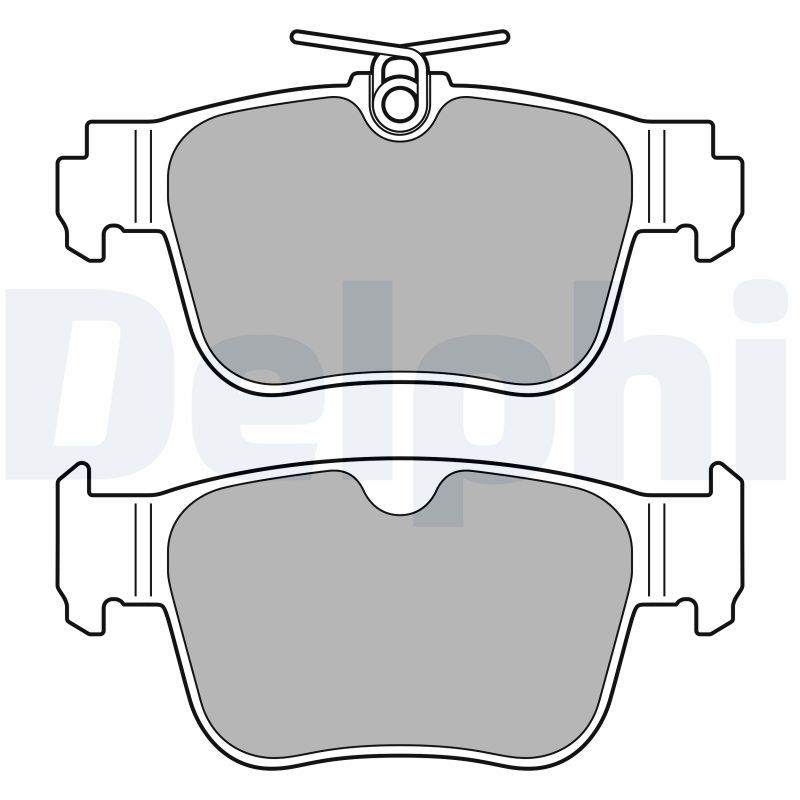DELPHI LP3669 Brake Pad Set, disc brake
