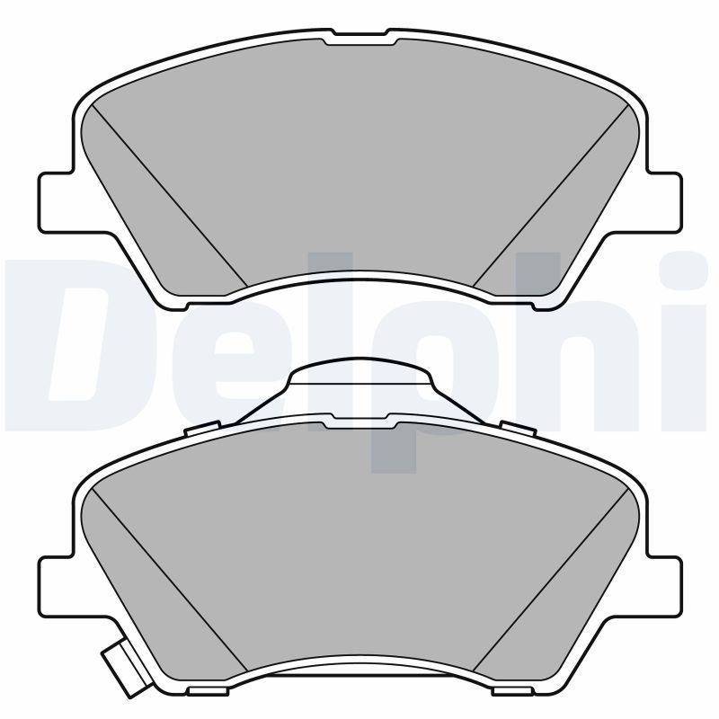 DELPHI LP3678 Brake Pad Set, disc brake
