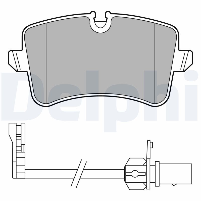 DELPHI LP3681 Brake Pad Set, disc brake