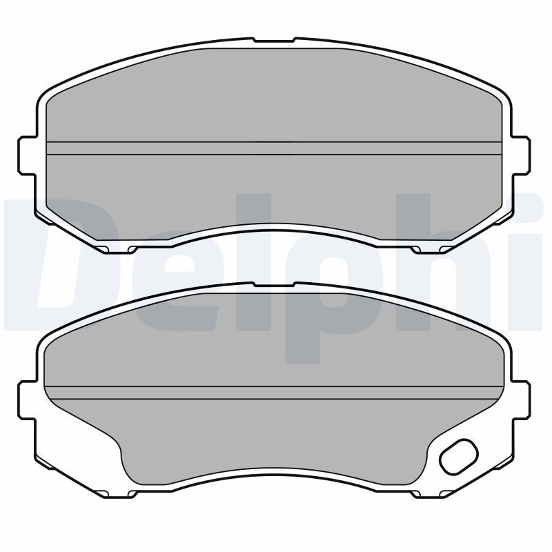 DELPHI LP3687 Brake Pad Set, disc brake