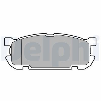 Brake Pad Set, disc brake DELPHI LP3690