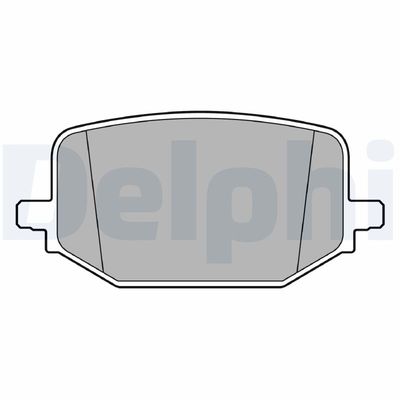 Brake Pad Set, disc brake DELPHI LP3697