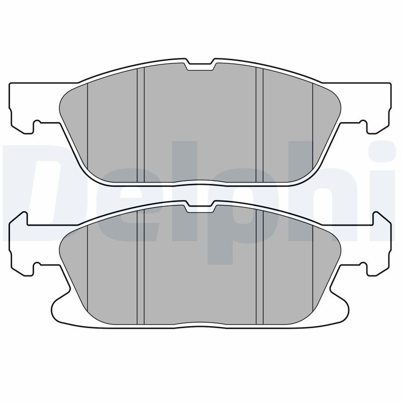 DELPHI LP3704 Brake Pad Set, disc brake