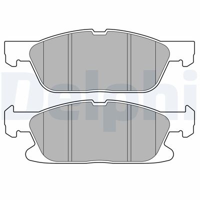 Brake Pad Set, disc brake DELPHI LP3704