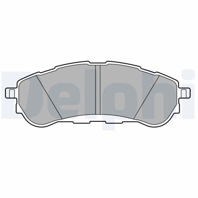Brake Pad Set, disc brake DELPHI LP3707