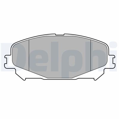 Brake Pad Set, disc brake DELPHI LP3734