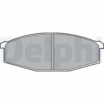 Brake Pad Set, disc brake DELPHI LP373