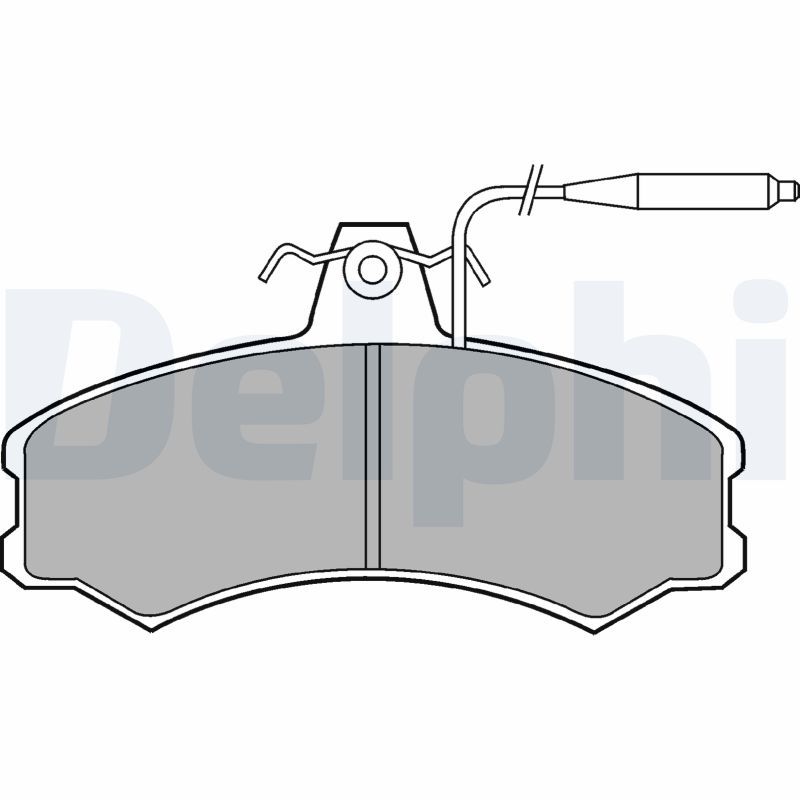 DELPHI LP378 Brake Pad Set, disc brake