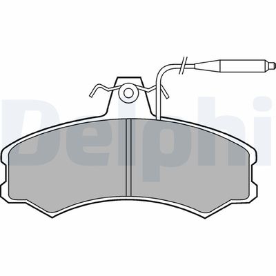Brake Pad Set, disc brake DELPHI LP378