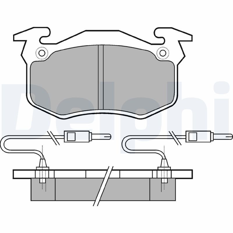 DELPHI LP382 Brake Pad Set, disc brake
