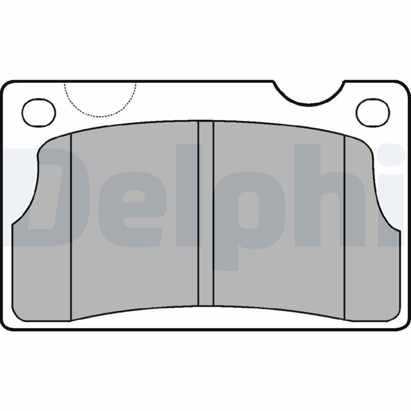 DELPHI LP39 Brake Pad Set, disc brake