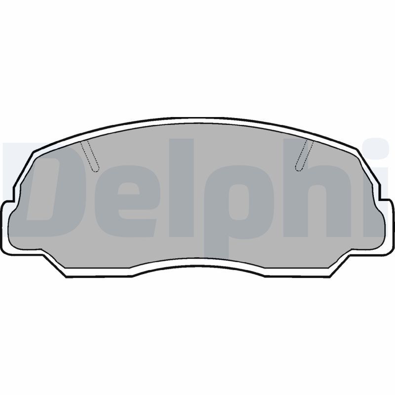 DELPHI LP400 Brake Pad Set, disc brake