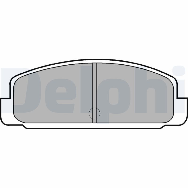 DELPHI LP401 Brake Pad Set, disc brake
