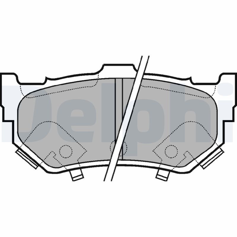 DELPHI LP404 Brake Pad Set, disc brake