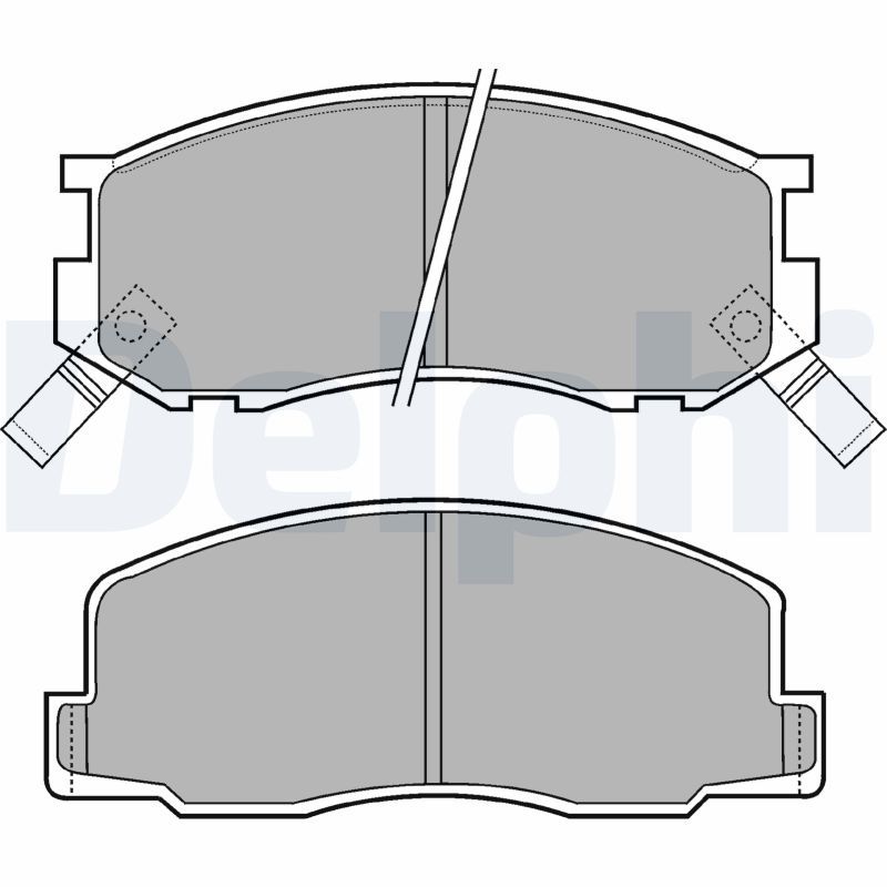 DELPHI LP409 Brake Pad Set, disc brake