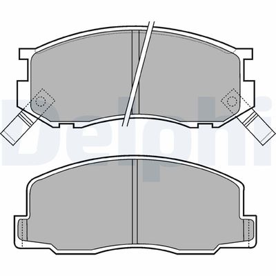 Brake Pad Set, disc brake DELPHI LP409