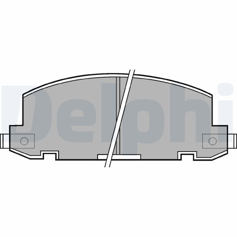 DELPHI LP412 Brake Pad Set, disc brake