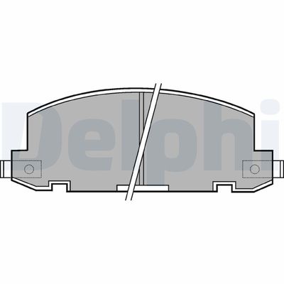 Brake Pad Set, disc brake DELPHI LP412