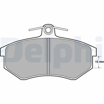 Brake Pad Set, disc brake DELPHI LP429