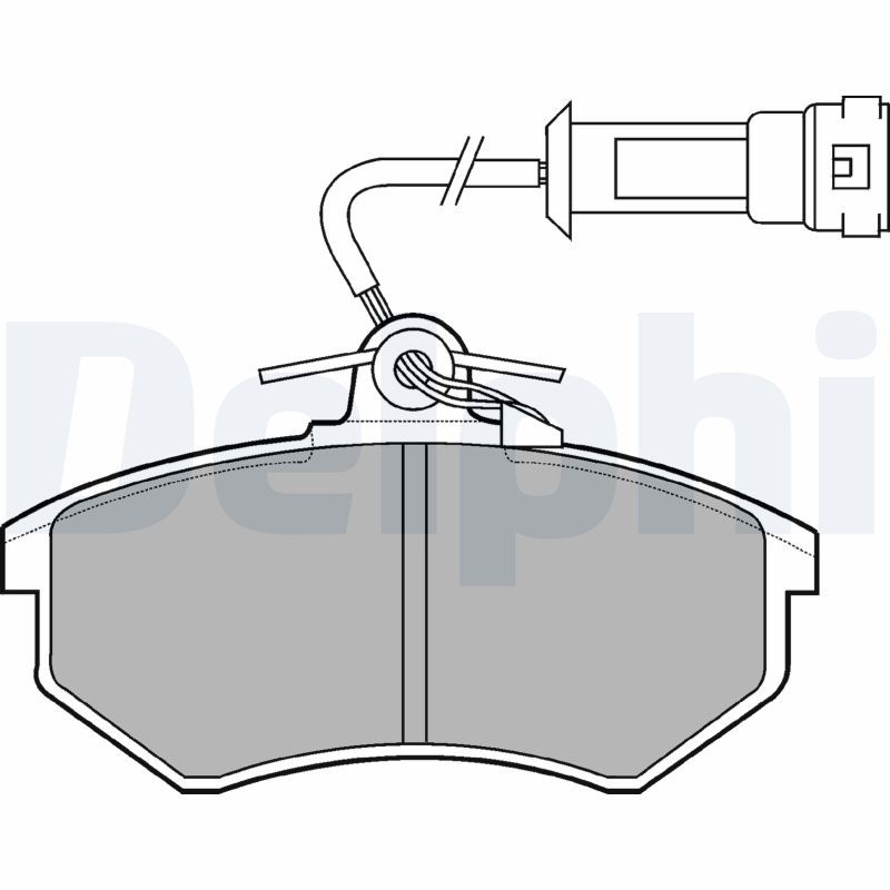 DELPHI LP431 Brake Pad Set, disc brake