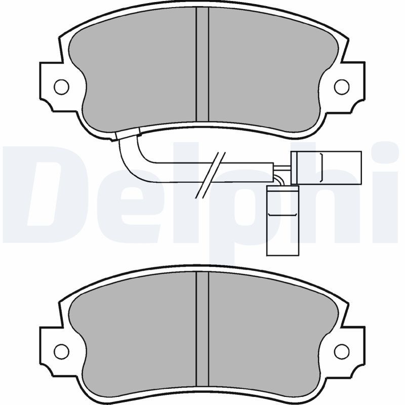 DELPHI LP433 Brake Pad Set, disc brake