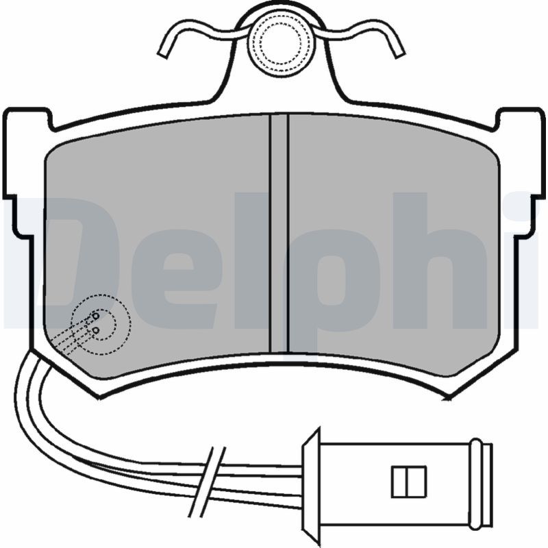DELPHI LP434 Brake Pad Set, disc brake