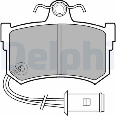 Brake Pad Set, disc brake DELPHI LP434
