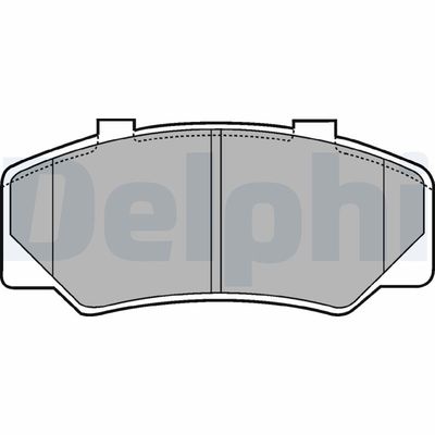 Brake Pad Set, disc brake DELPHI LP438