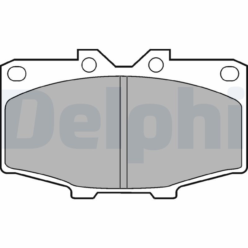 DELPHI LP448 Brake Pad Set, disc brake