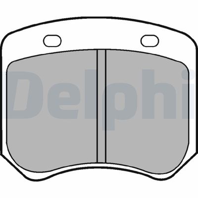 Brake Pad Set, disc brake DELPHI LP44