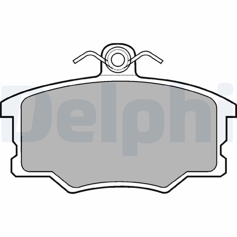DELPHI LP453 Brake Pad Set, disc brake