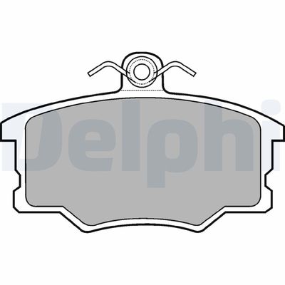 Brake Pad Set, disc brake DELPHI LP453