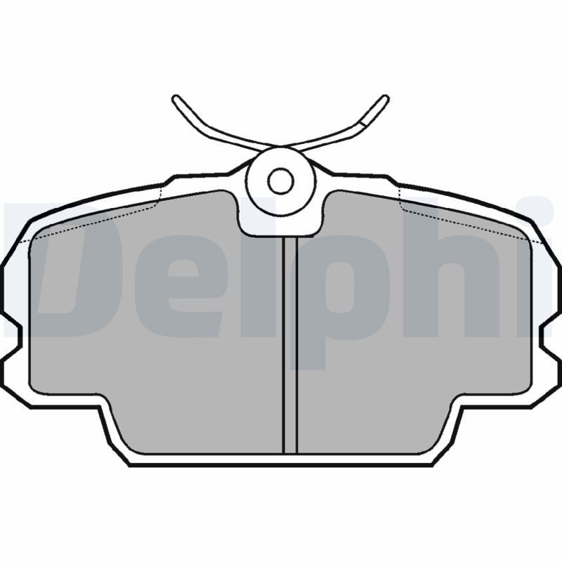 DELPHI LP455 Brake Pad Set, disc brake