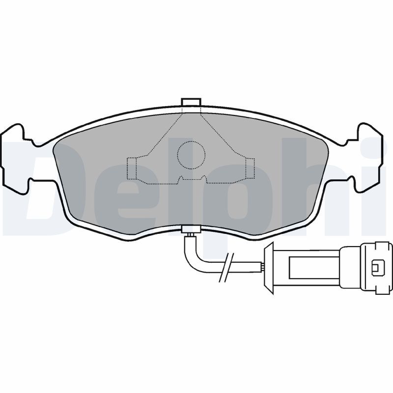 DELPHI LP457 Brake Pad Set, disc brake