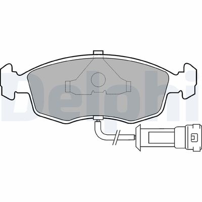 Brake Pad Set, disc brake DELPHI LP457