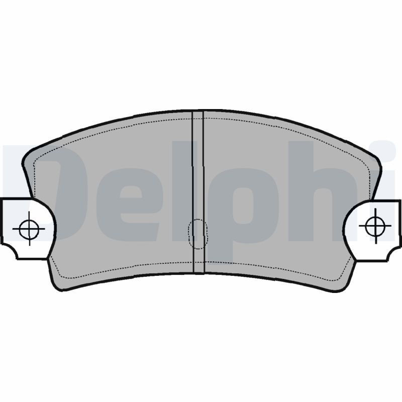 DELPHI LP464 Brake Pad Set, disc brake