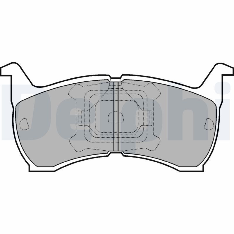 DELPHI LP465 Brake Pad Set, disc brake