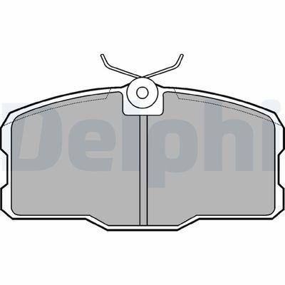 Brake Pad Set, disc brake DELPHI LP466