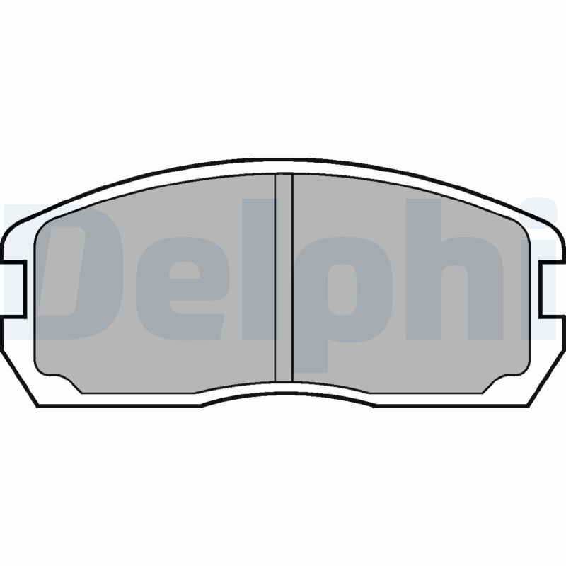 DELPHI LP467 Brake Pad Set, disc brake