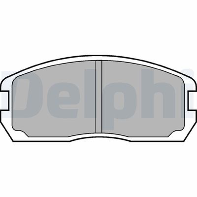 Brake Pad Set, disc brake DELPHI LP467