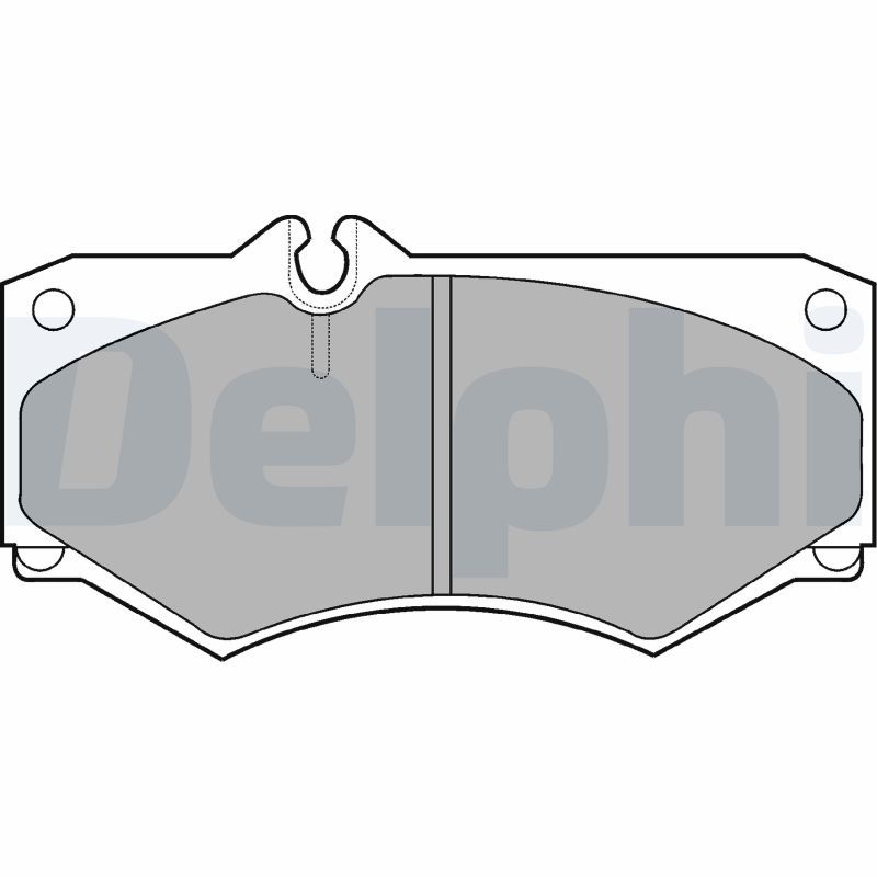DELPHI LP468 Brake Pad Set, disc brake