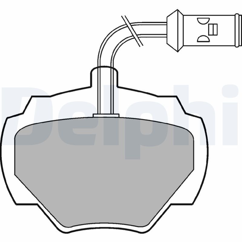 DELPHI LP475 Brake Pad Set, disc brake