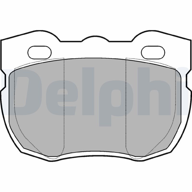 DELPHI LP481 Brake Pad Set, disc brake