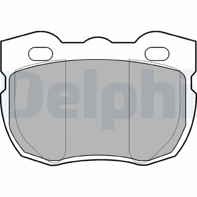 Brake Pad Set, disc brake DELPHI LP481