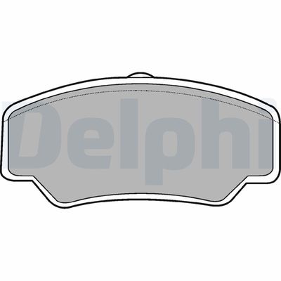 Brake Pad Set, disc brake DELPHI LP488