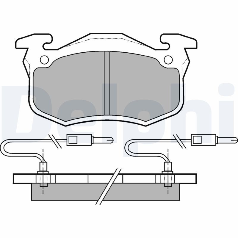DELPHI LP491 Brake Pad Set, disc brake