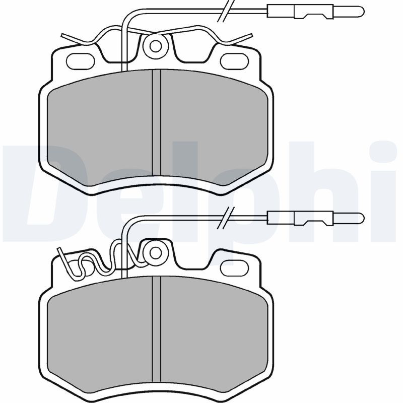 DELPHI LP493 Brake Pad Set, disc brake