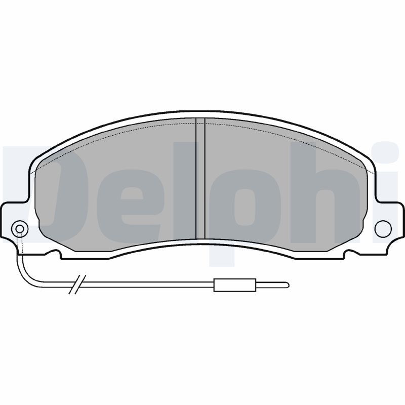 DELPHI LP504 Brake Pad Set, disc brake